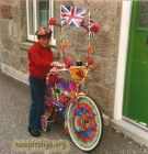Alan Burnett with his decorated bike