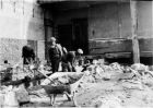 1946 Repairing bomb damage at Peterhead Academy after the war